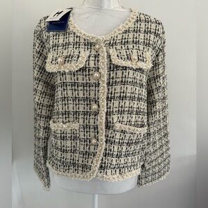 Hello Fashion Womens Tweed Cardigan